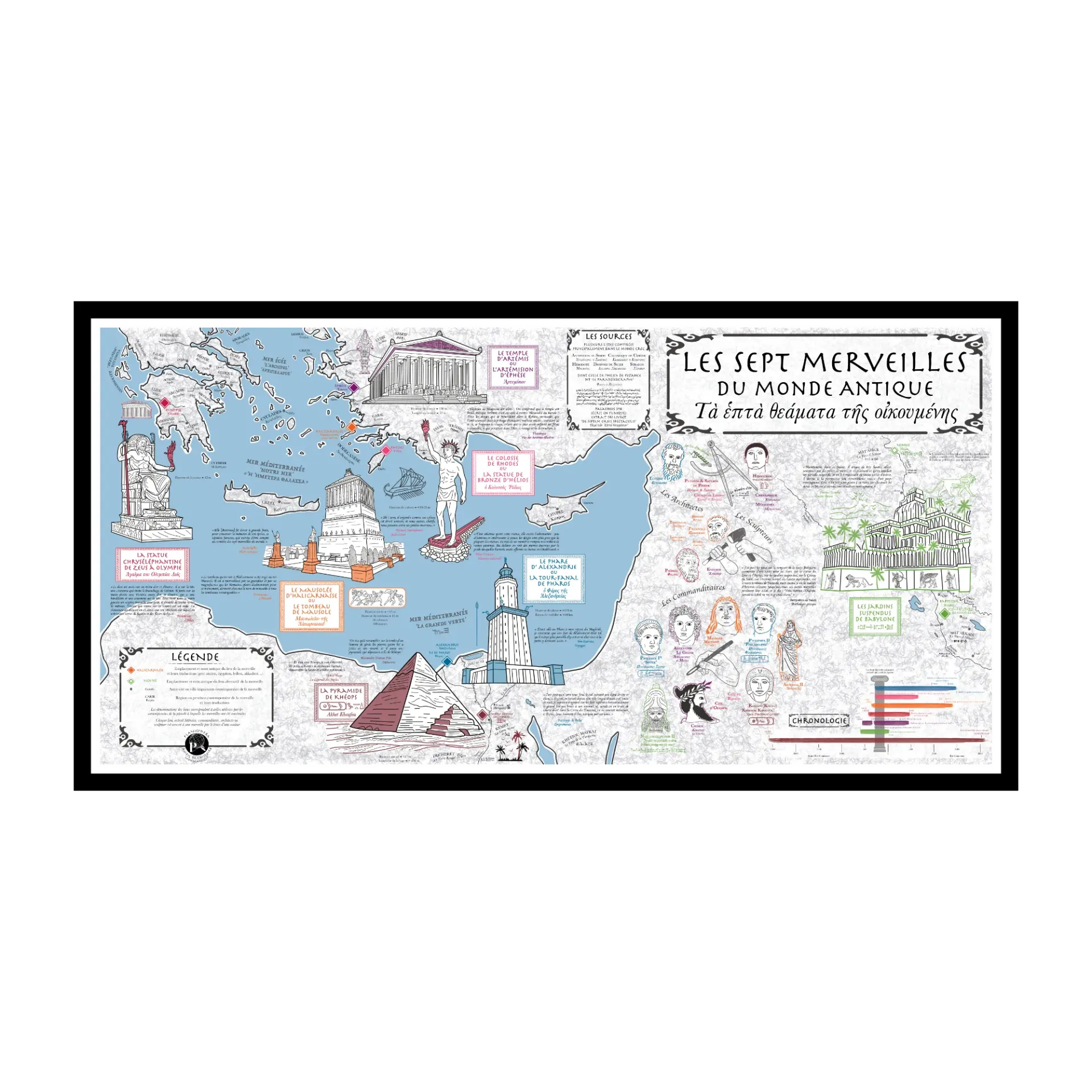 Les Sept Merveilles du Monde Antique (Sans Plastification)