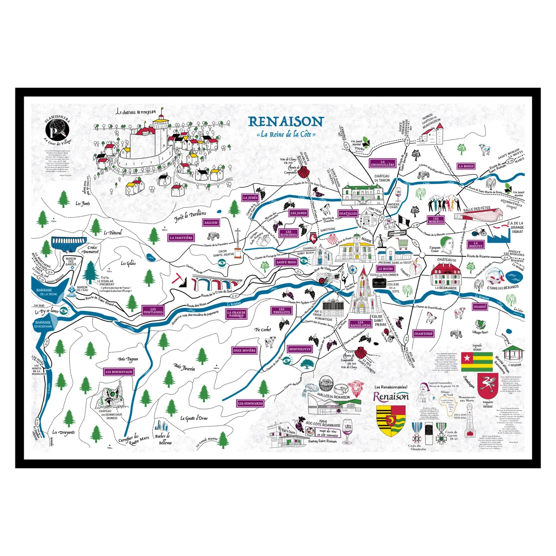 Renaison (Couleur classique, Sans Plastification)