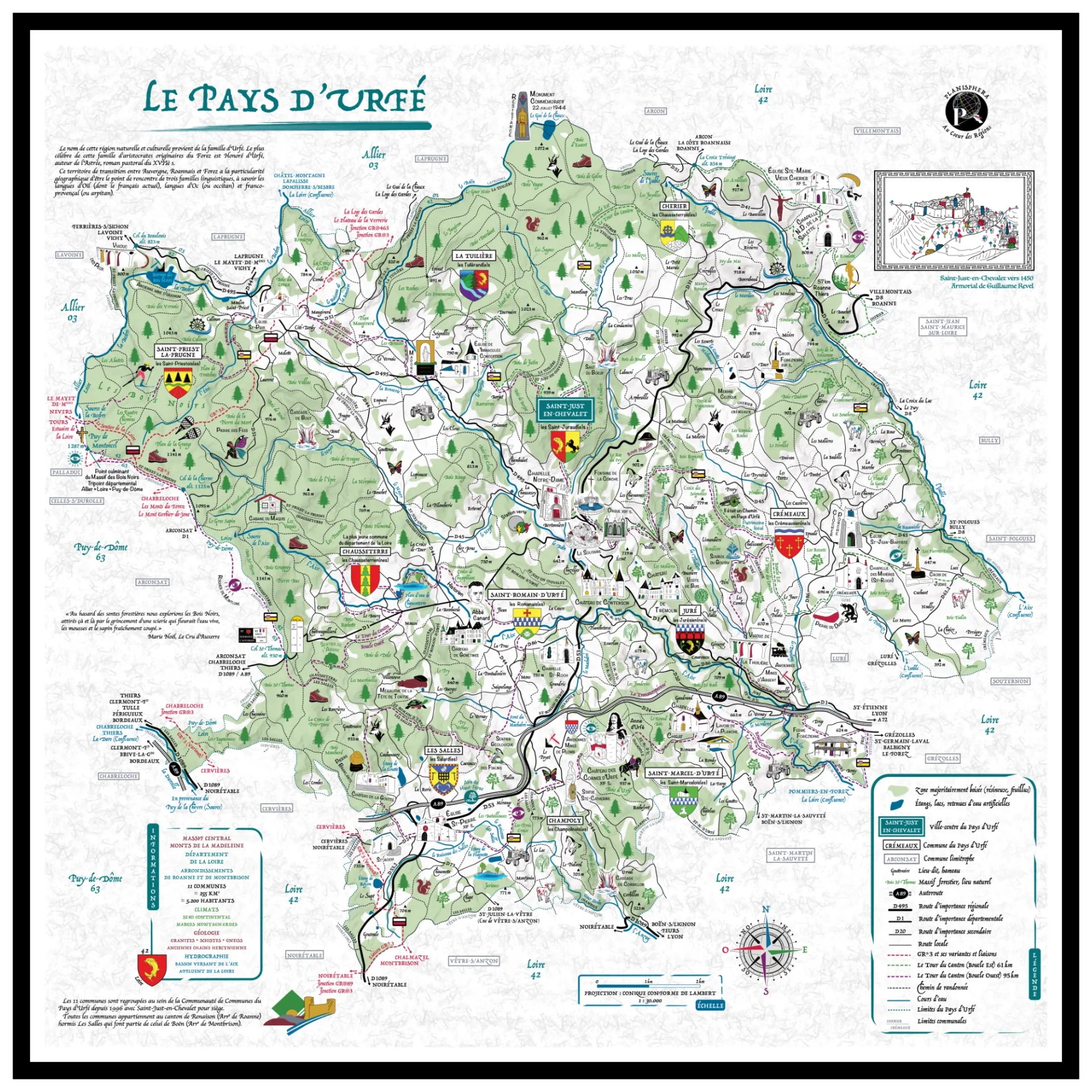 Le Pays d'Urfé (Sans Plastification)