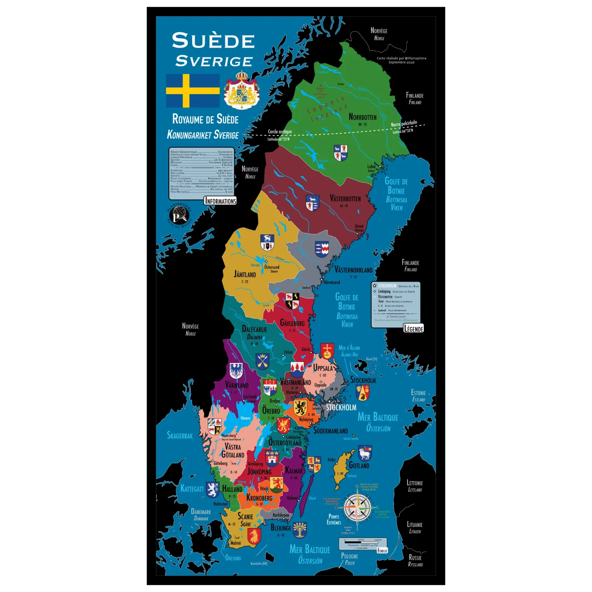 La Suède (Sans Plastification)
